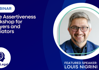 Agile Assertiveness Workshop for Lawyers and Mediators